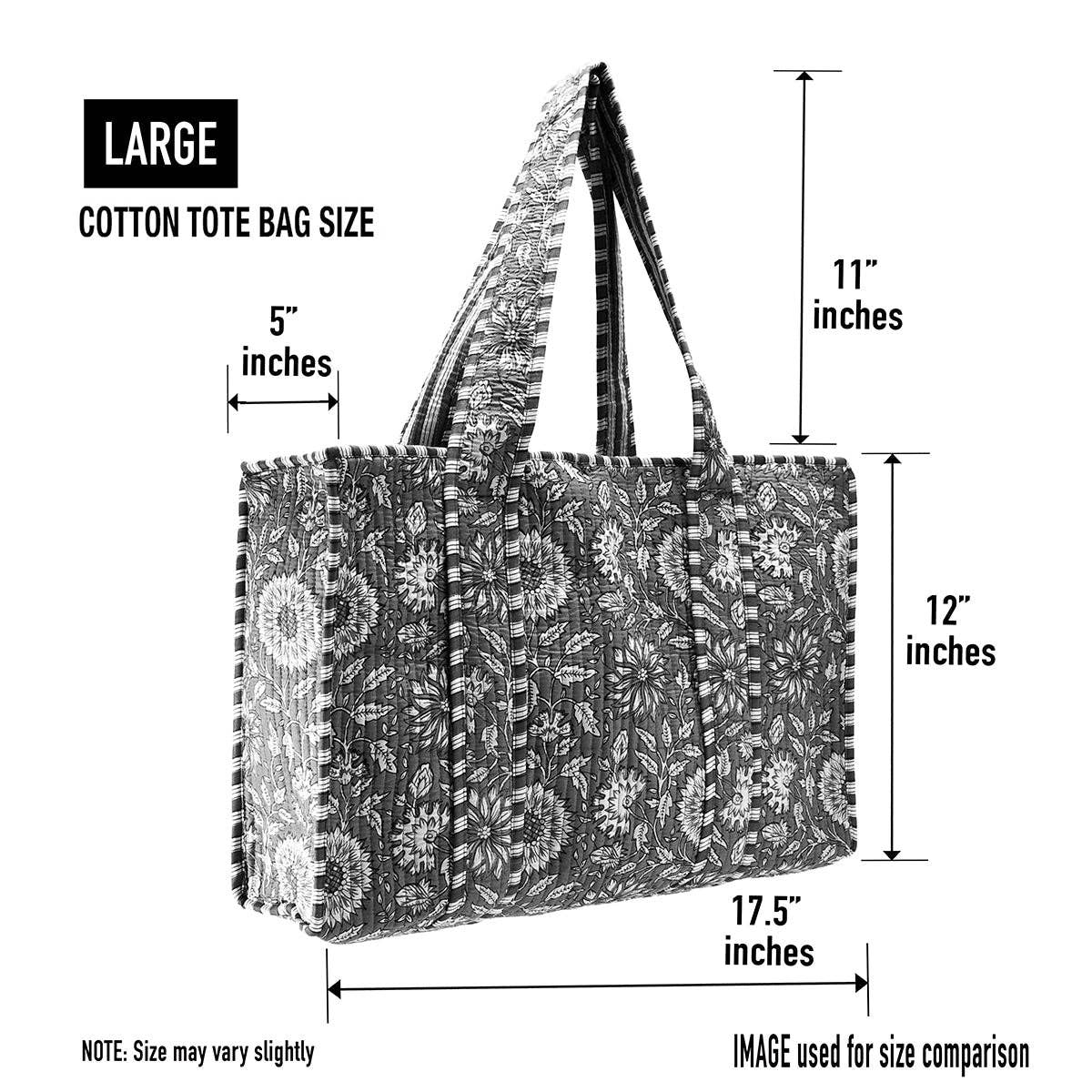 Cotton Block Tote Bag