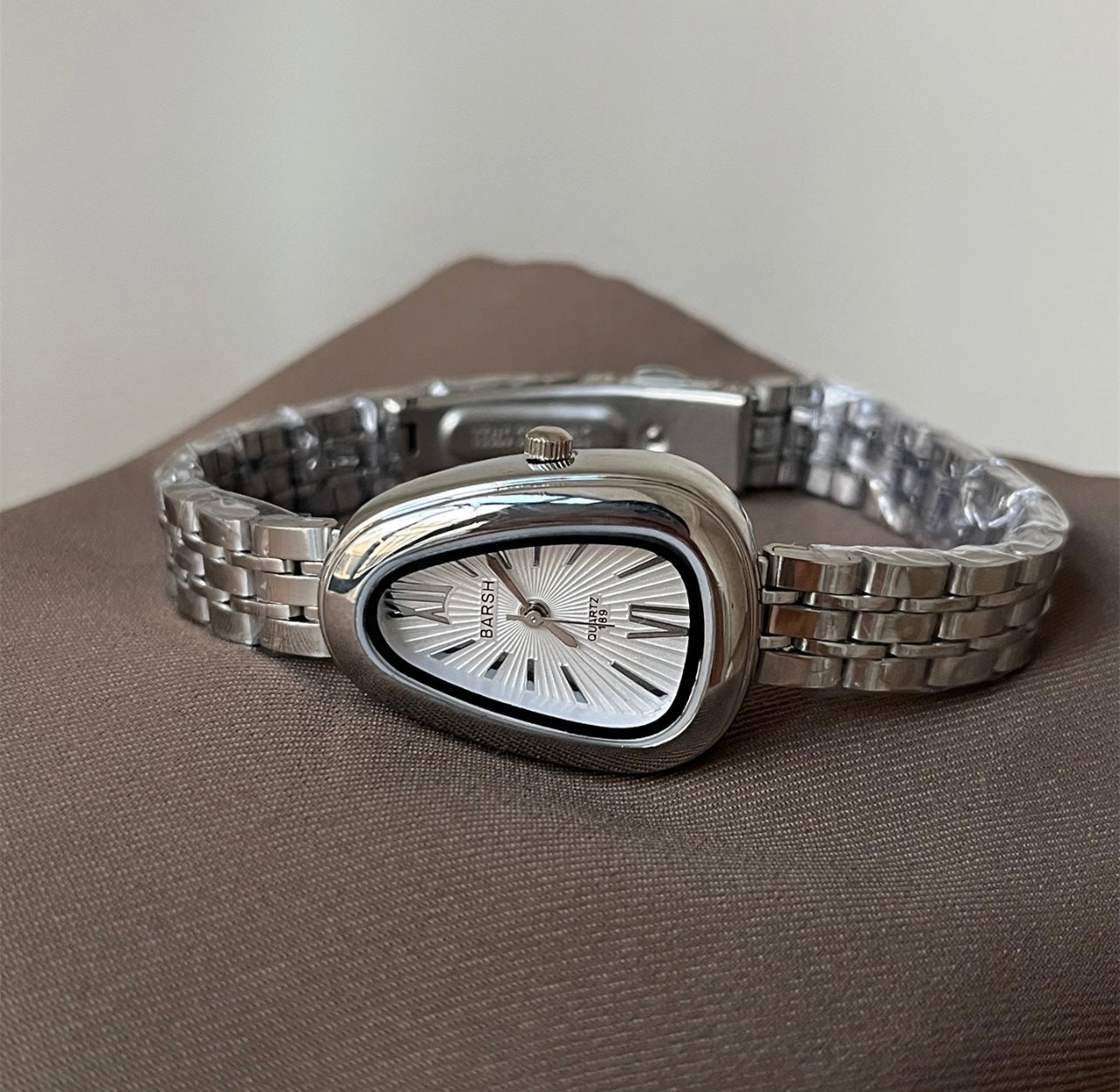 Silver Snake Head Watch