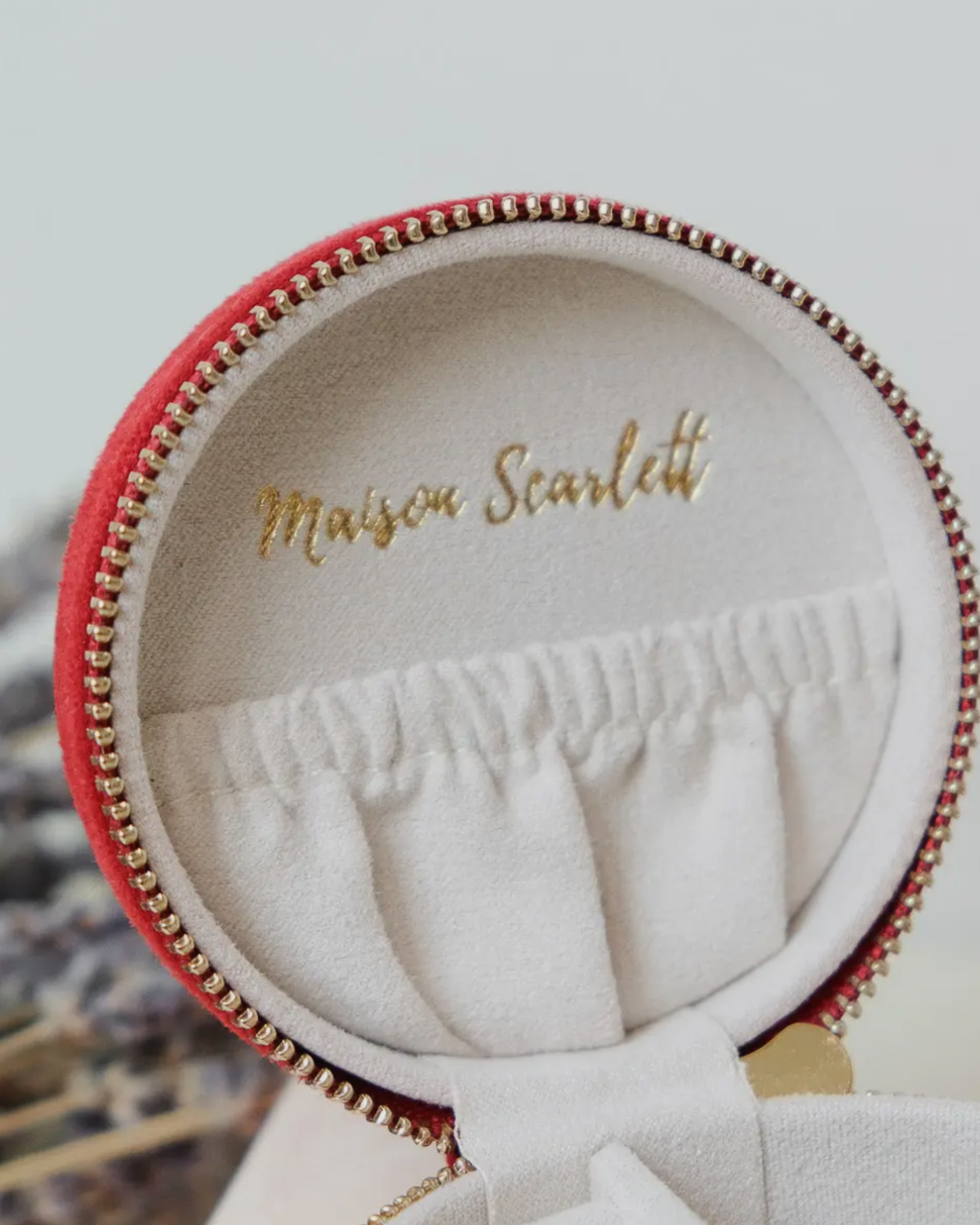 Red Velvet Pouch