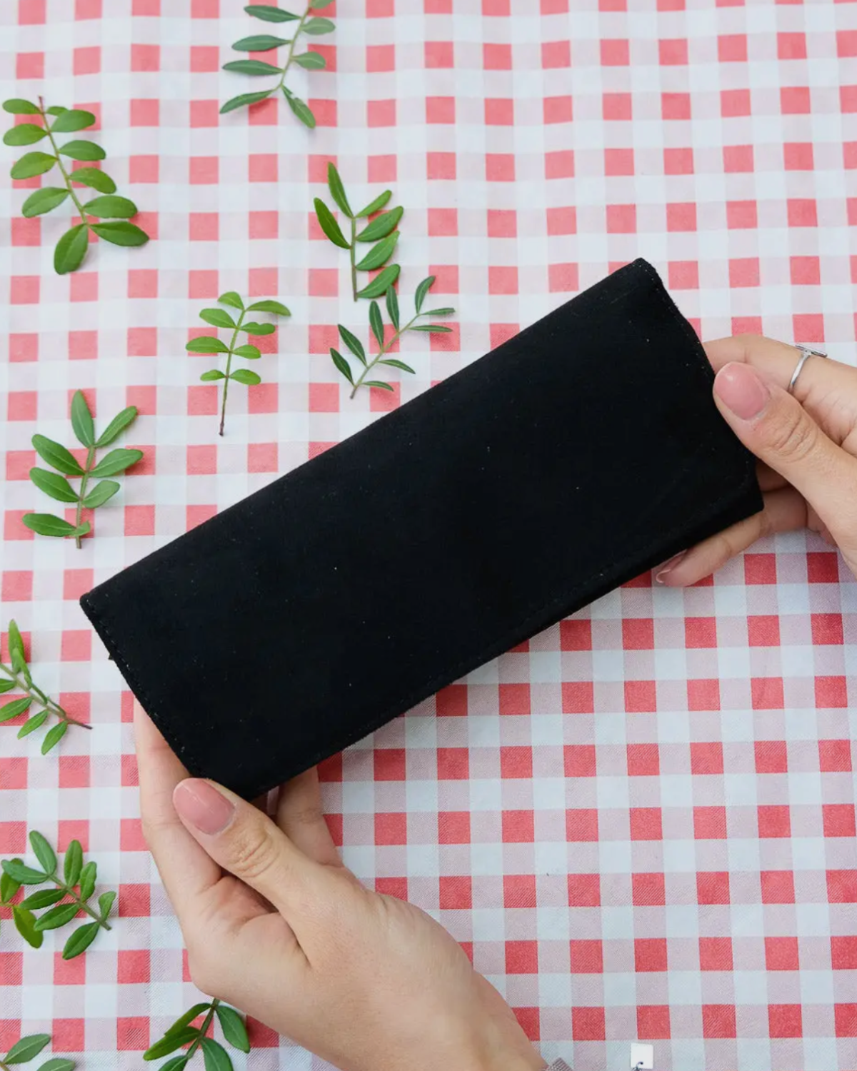 Black Velvet Pouch
