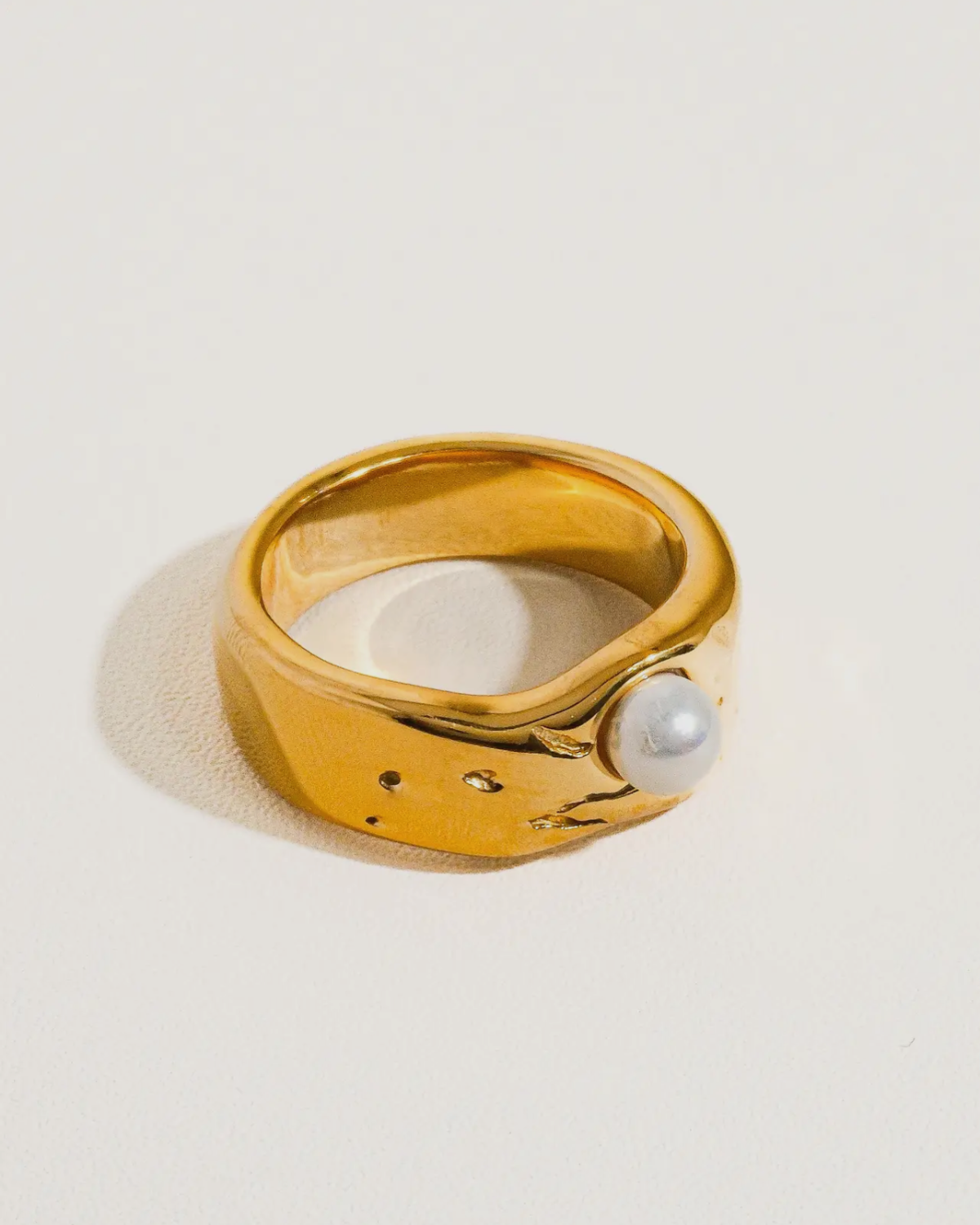 Pave Pearl Ring