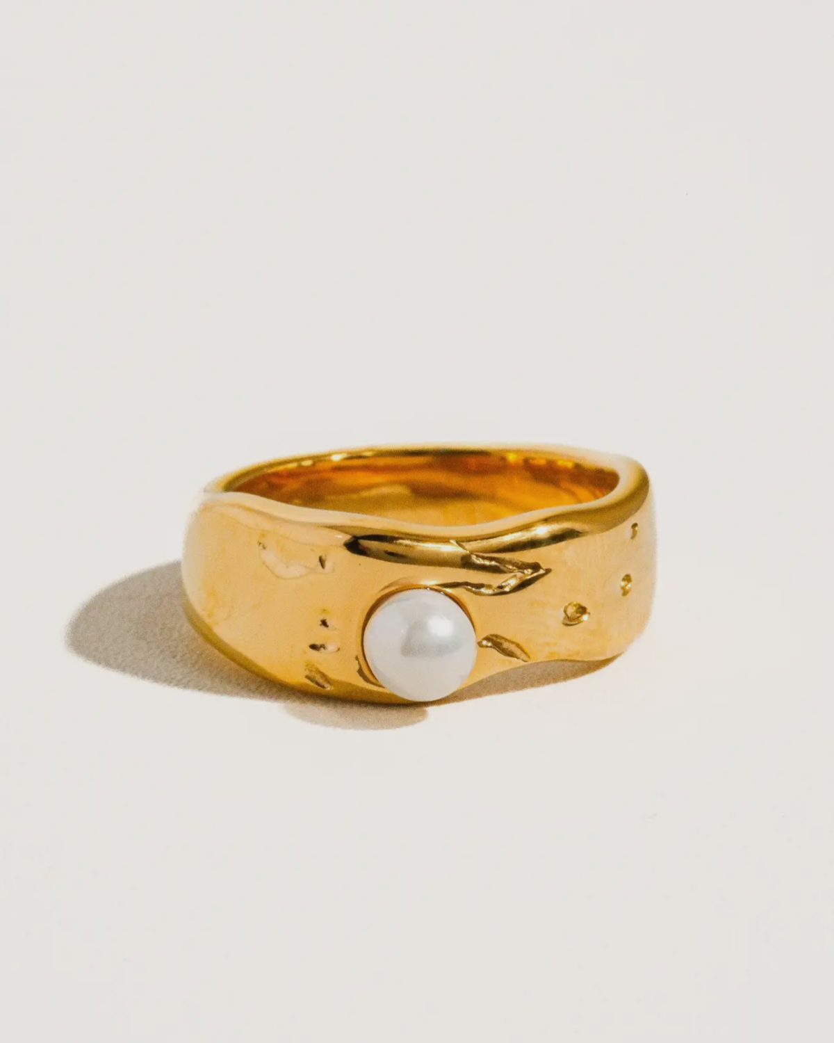 Pave Pearl Ring