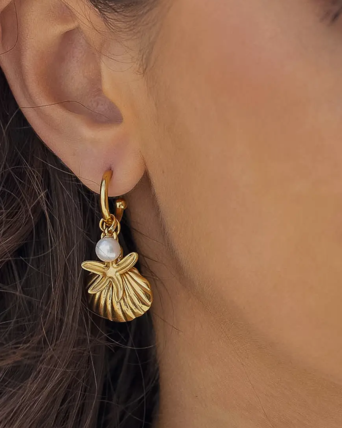 Sea star earrings 