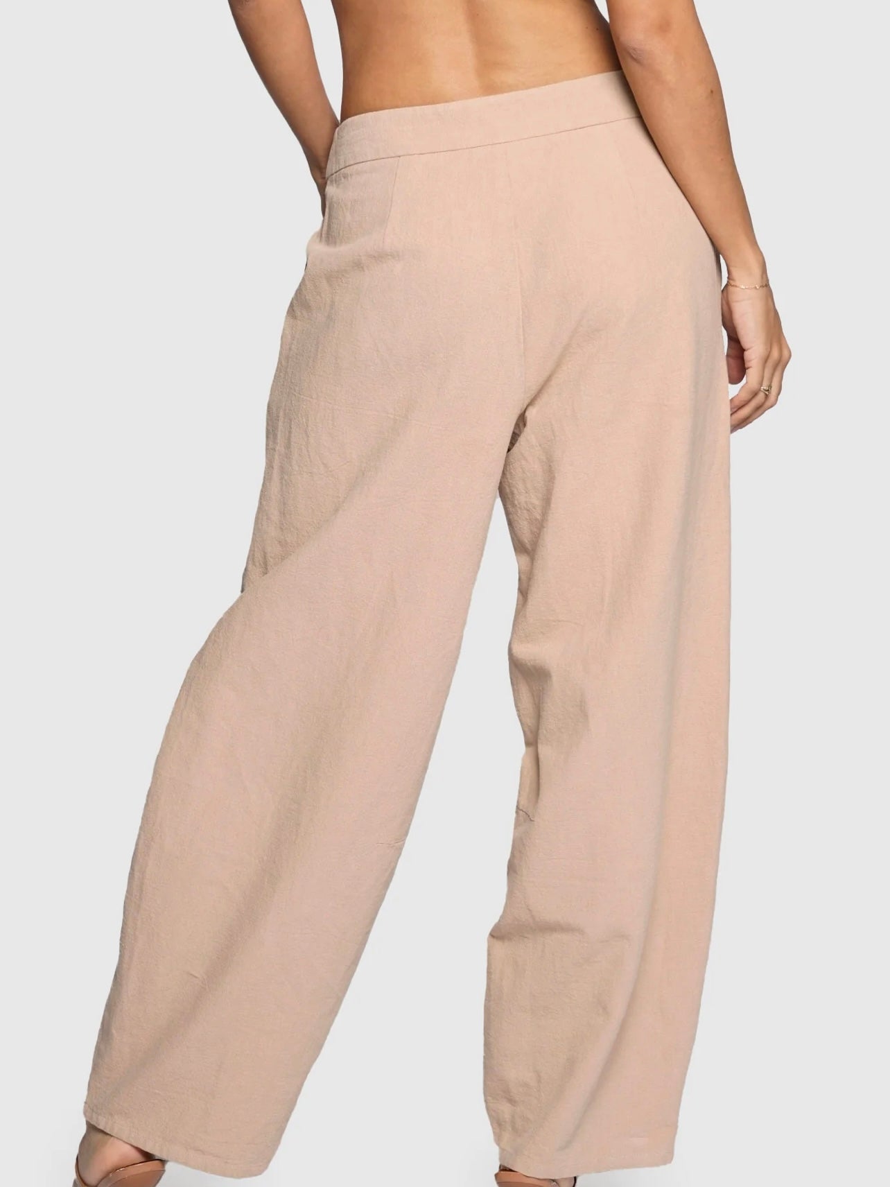 Tan Barrel Pants