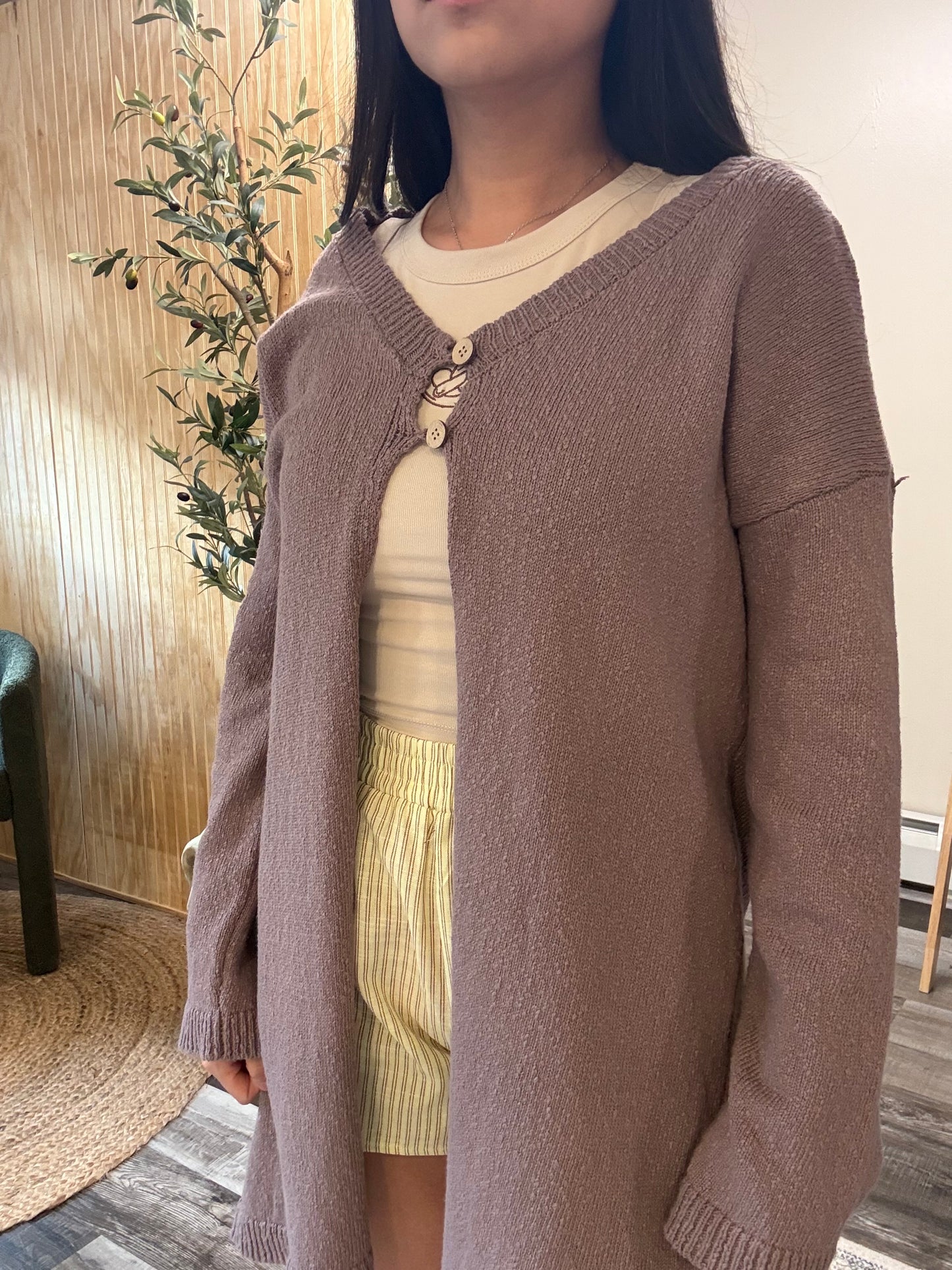 Knit Mocha Cardigan
