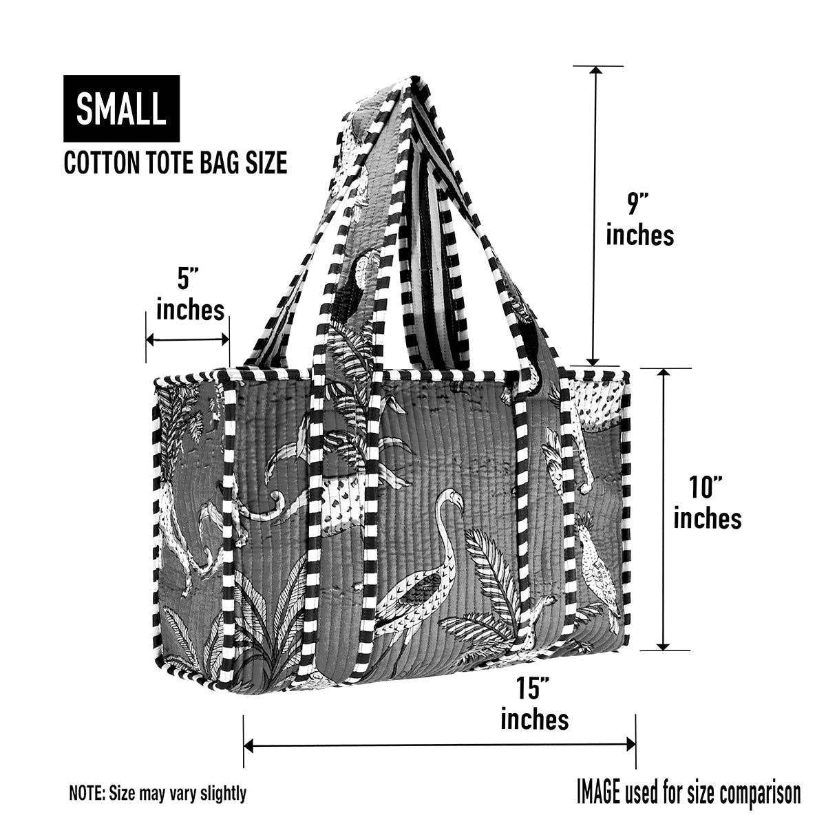 Cotton Block Tote Bag