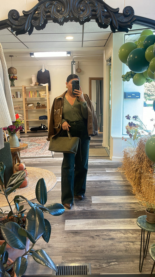 Dk Olive Corduroy Pants