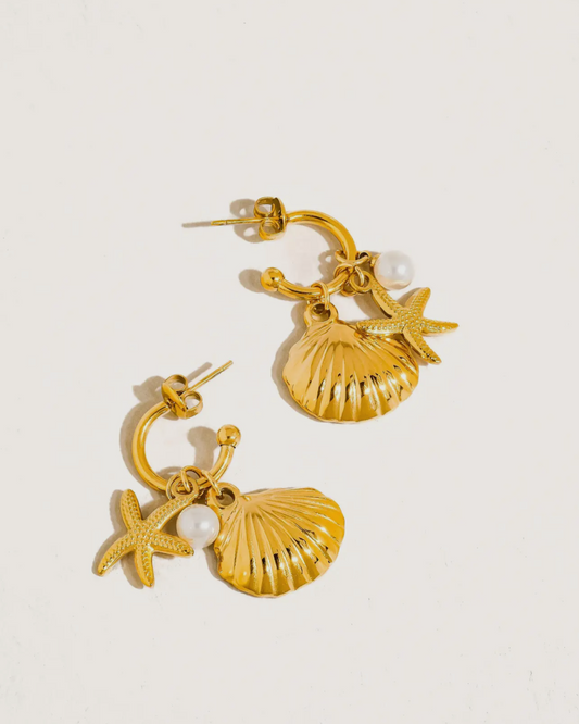 Seashell earrings 