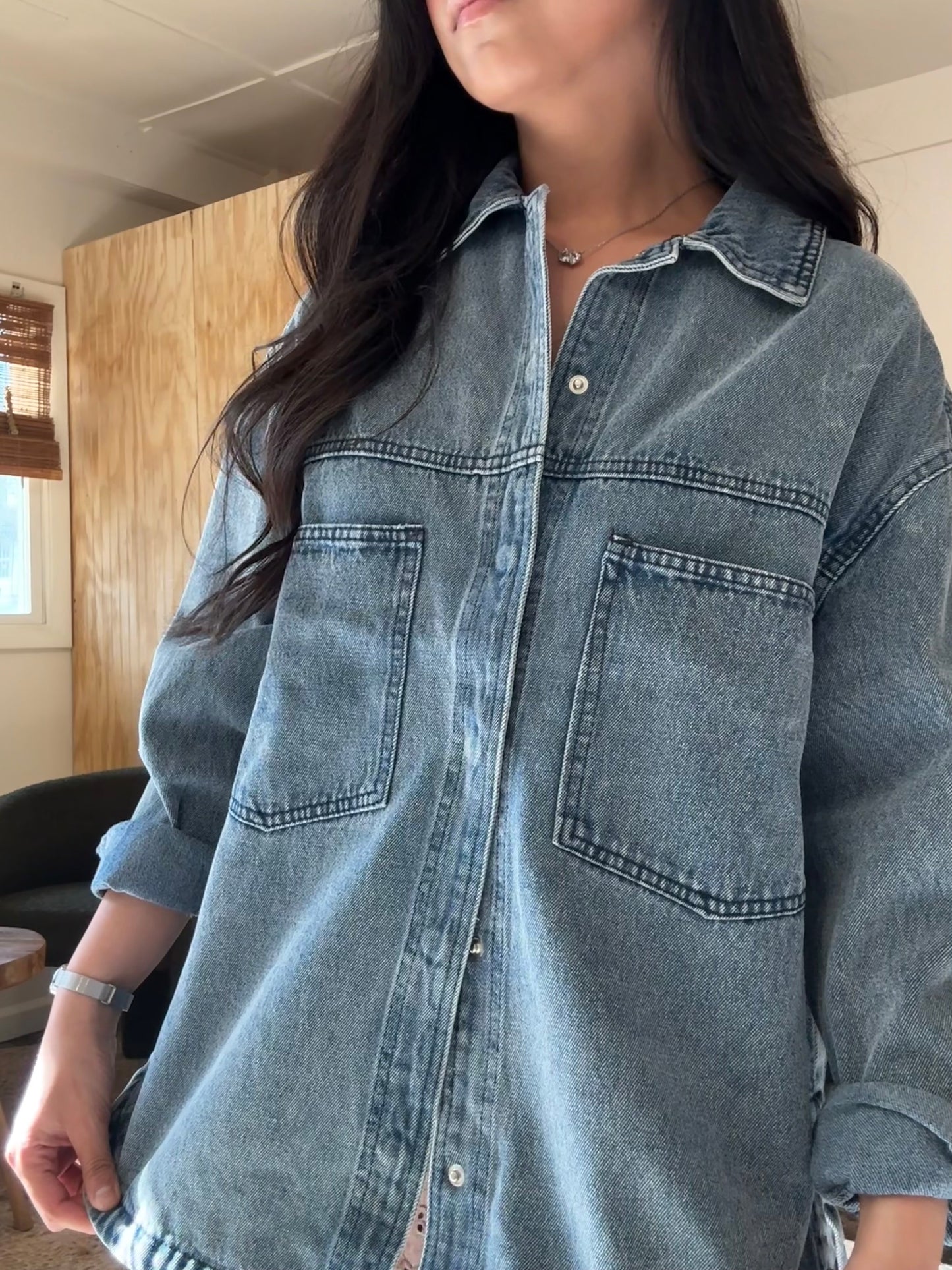 Carla Denim Shacket