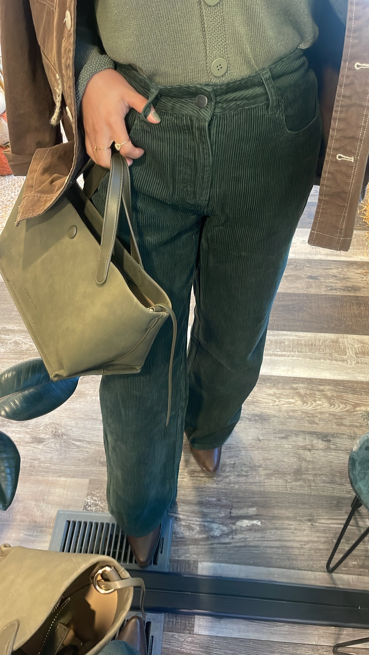 Dk Olive Corduroy Pants