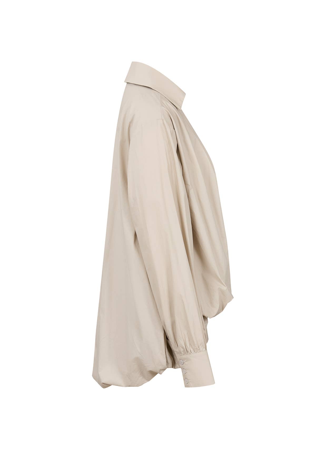 Woven Bubble High Low Shirt