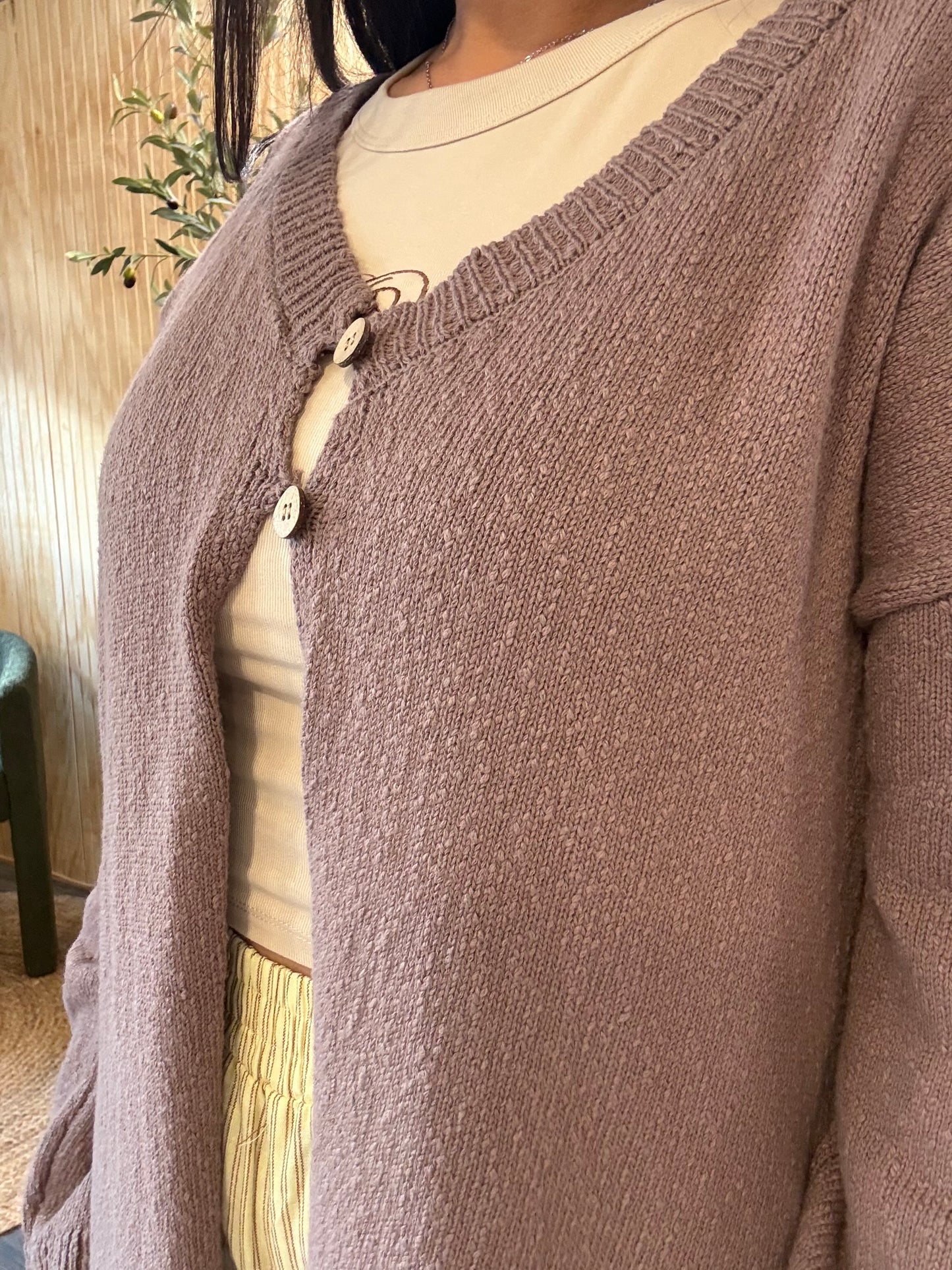 Knit Mocha Cardigan