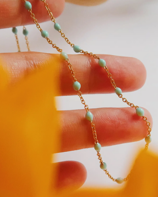 Blue Beaded Necklace