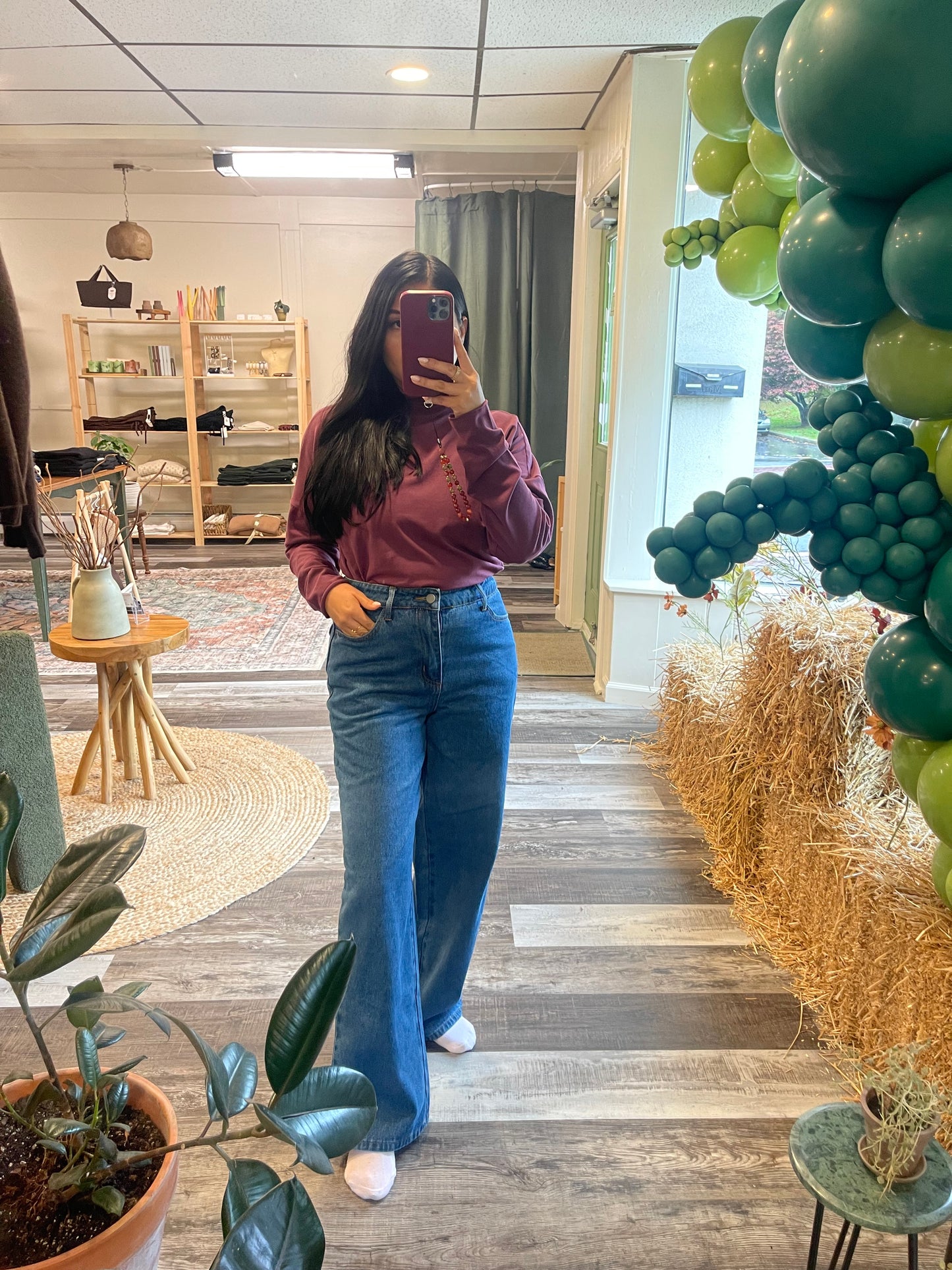 Plum Slouchy Turtleneck