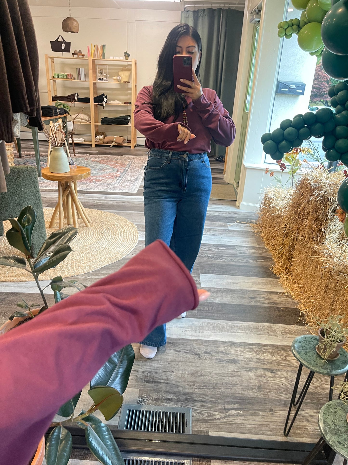 Plum Slouchy Turtleneck