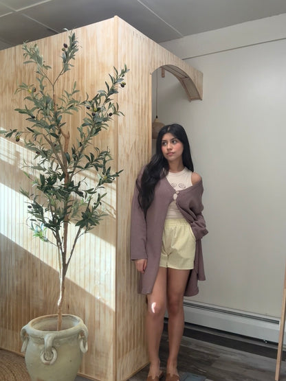 Knit Mocha Cardigan