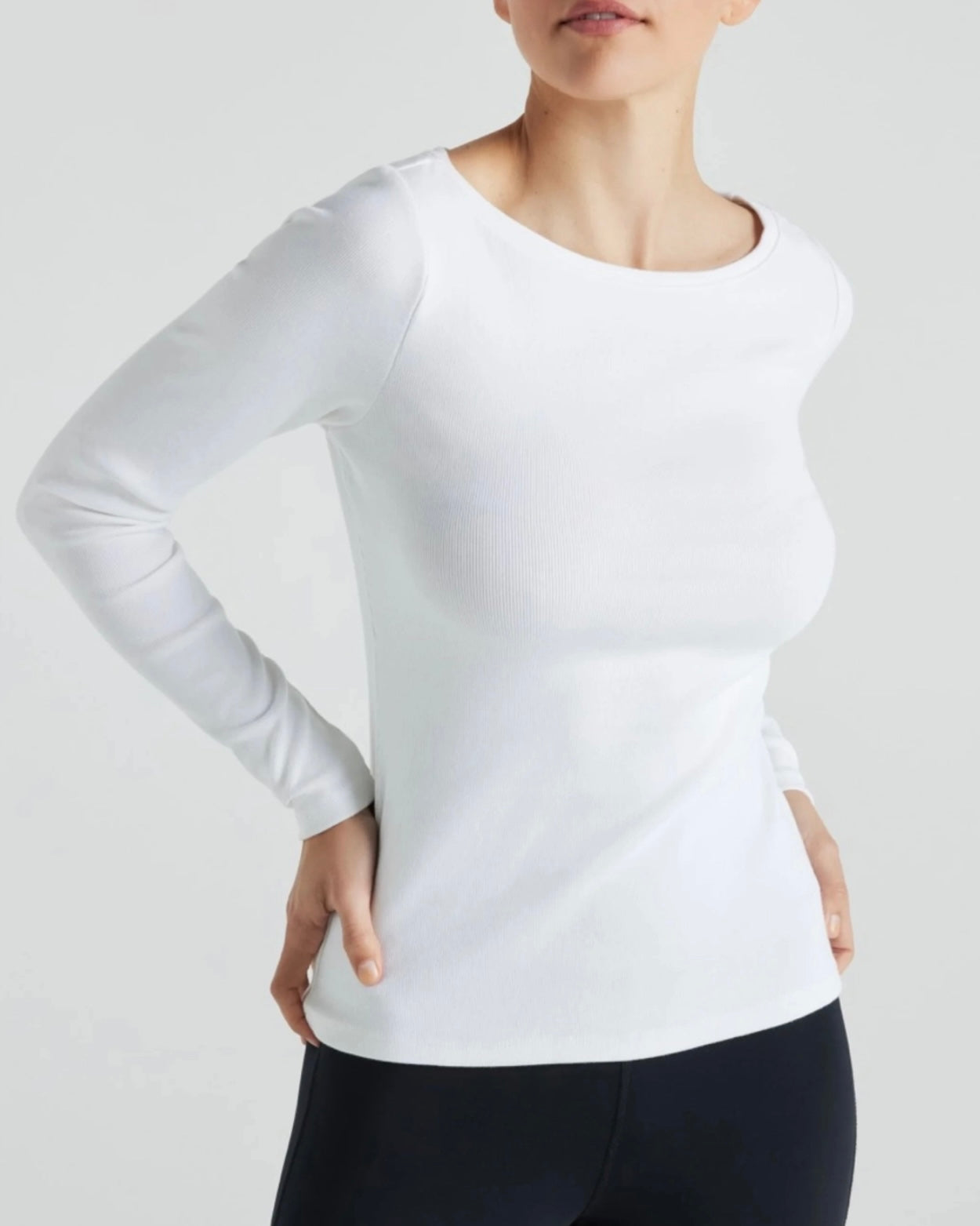 Serene WHT Long Sleeve
