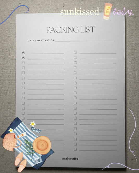 Packing List Notepad