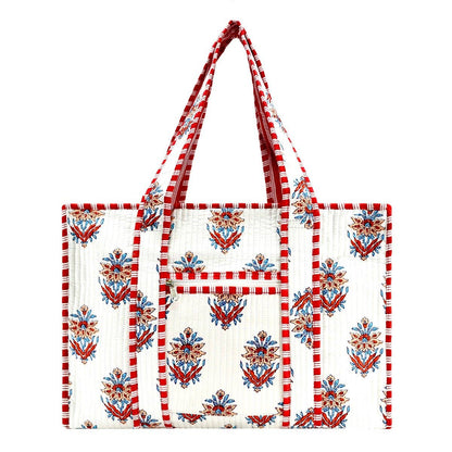 Cotton Block Tote Bag