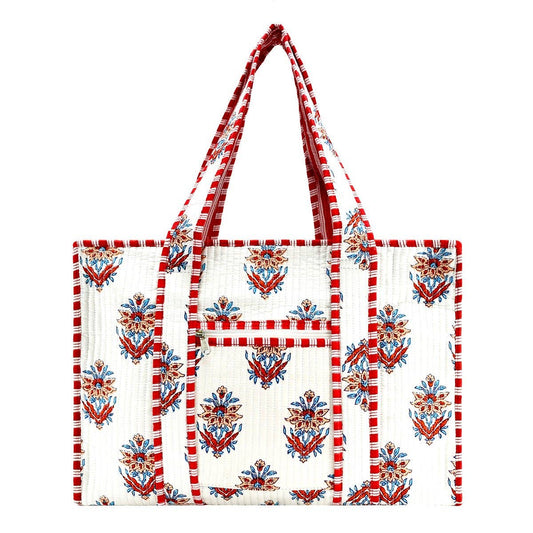 Cotton Block Tote Bag
