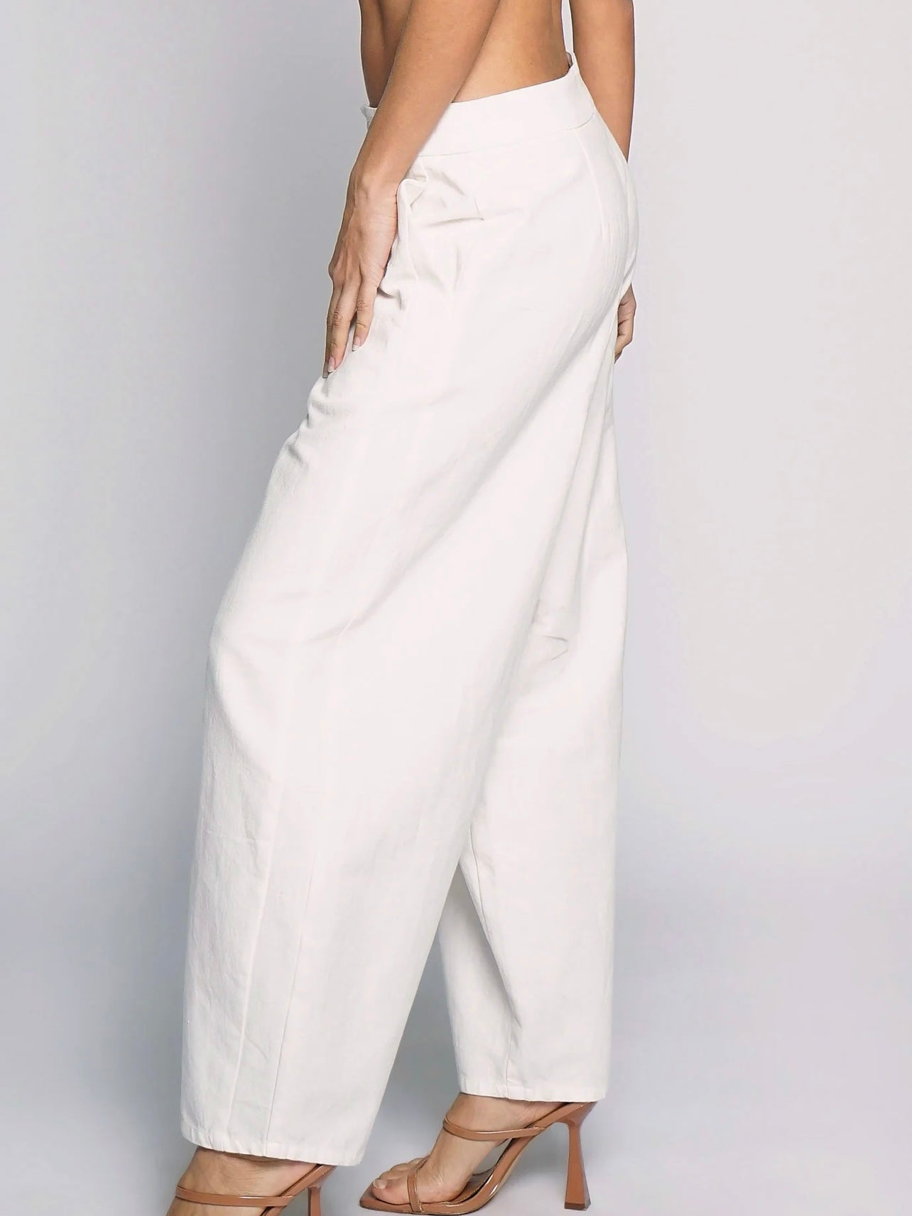 Ivory Barrel Pants
