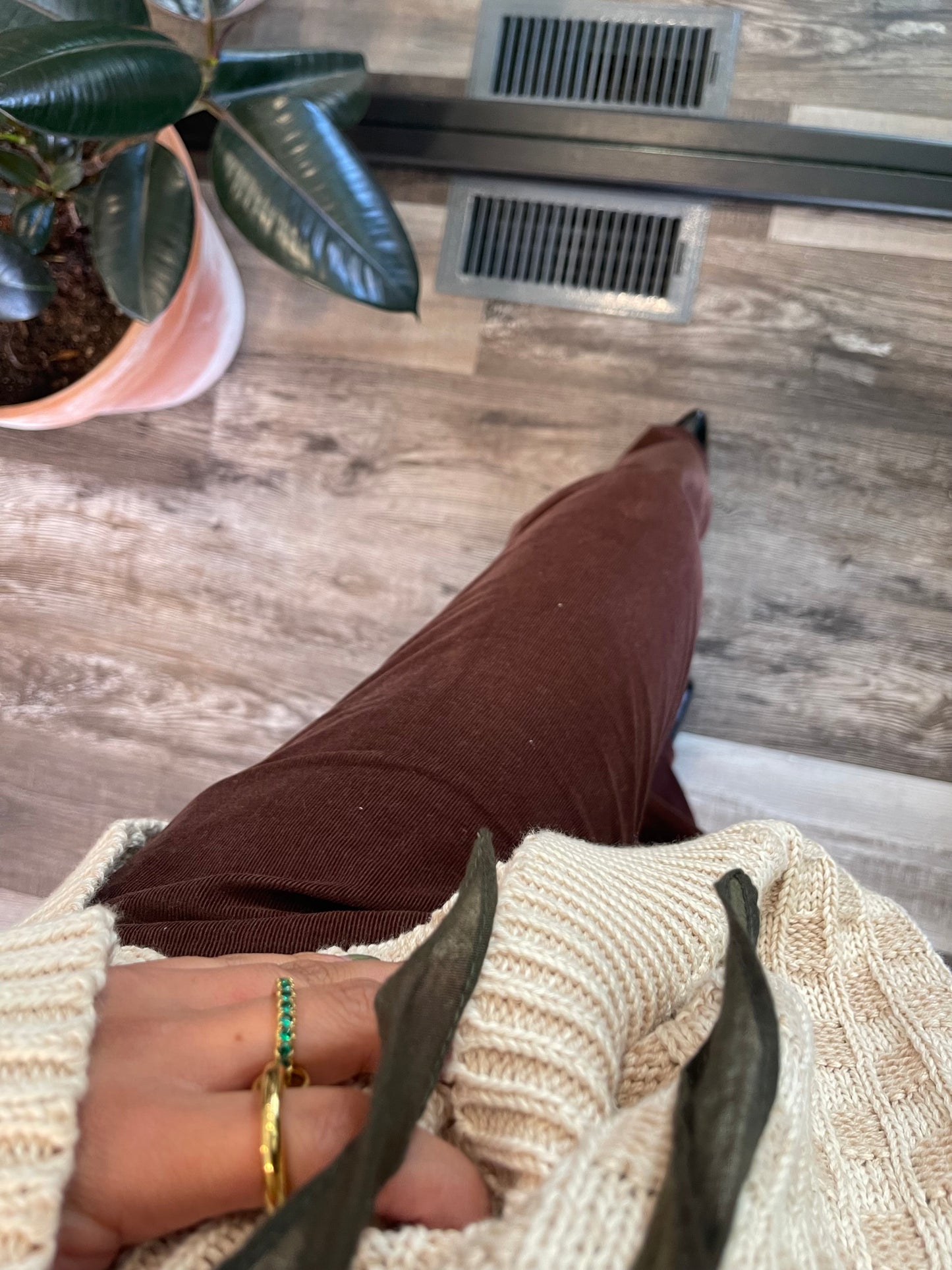 Chocolate Coduroy Pants