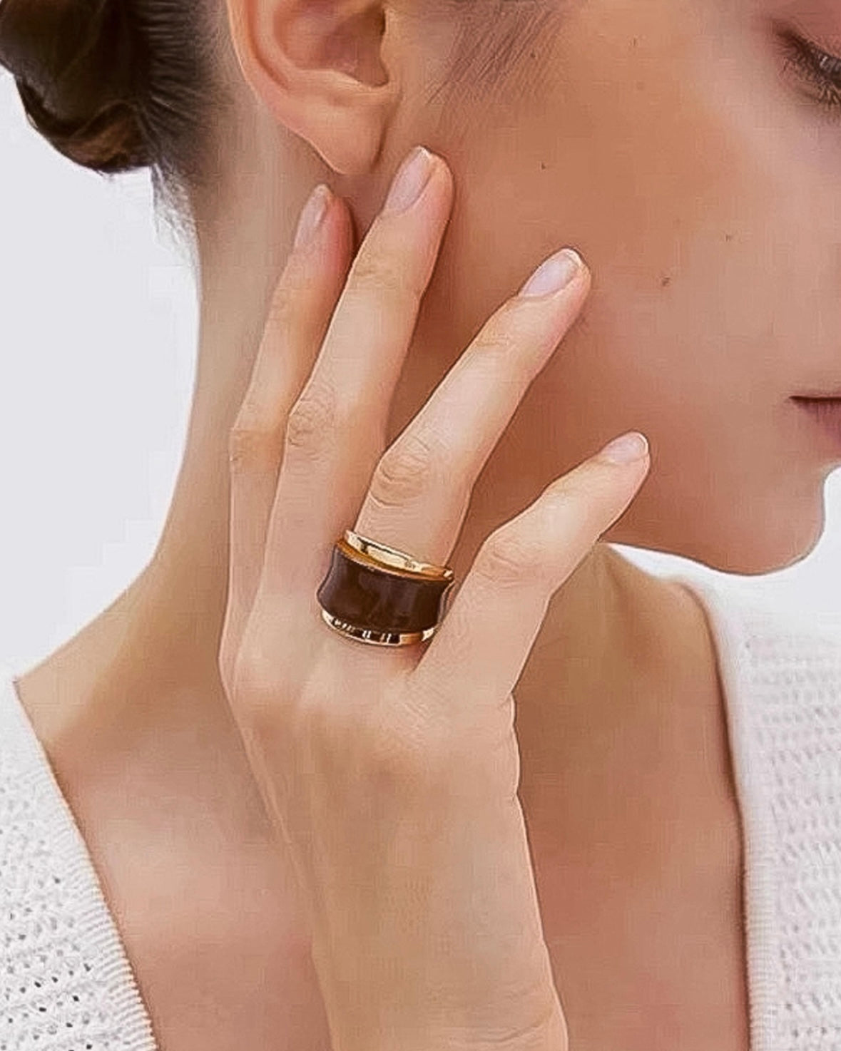 Brown Layer Ring