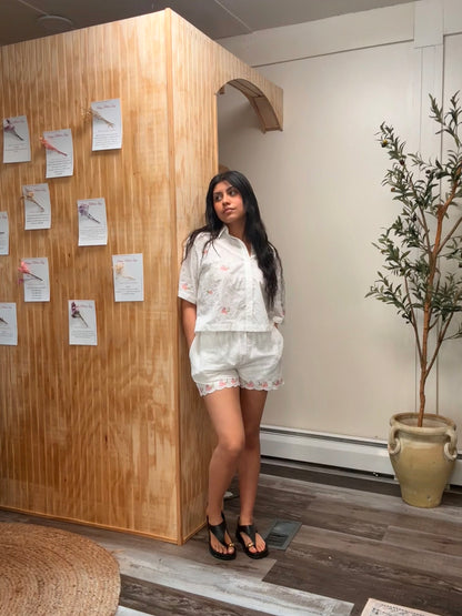 Floral embroidered Top