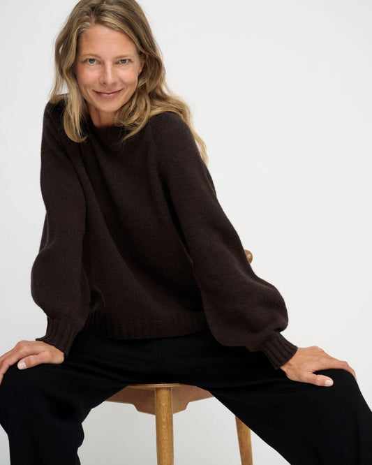 Sienna Knit Chocolate Sweater