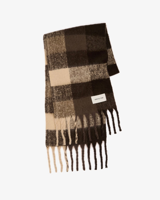 Reyk Scarf Brown Checkered