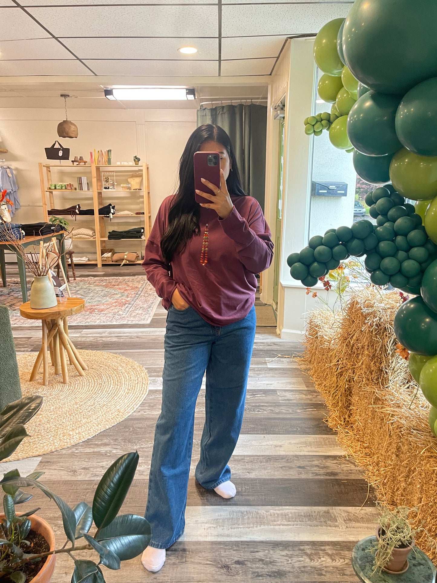 Plum Slouchy Turtleneck