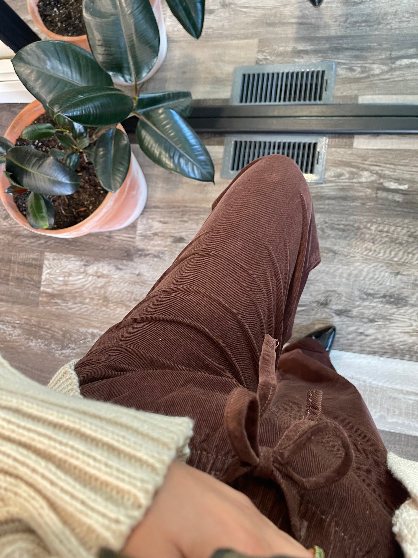 Chocolate Coduroy Pants