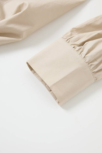Woven Bubble High Low Shirt