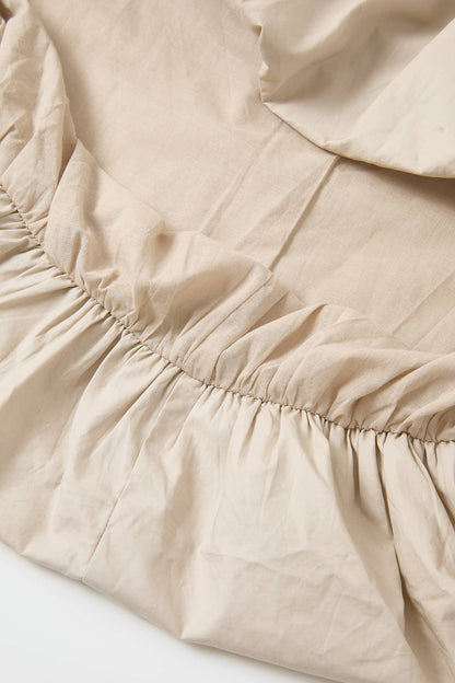 Woven Bubble High Low Shirt