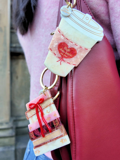 Bow Bookstack Keychain